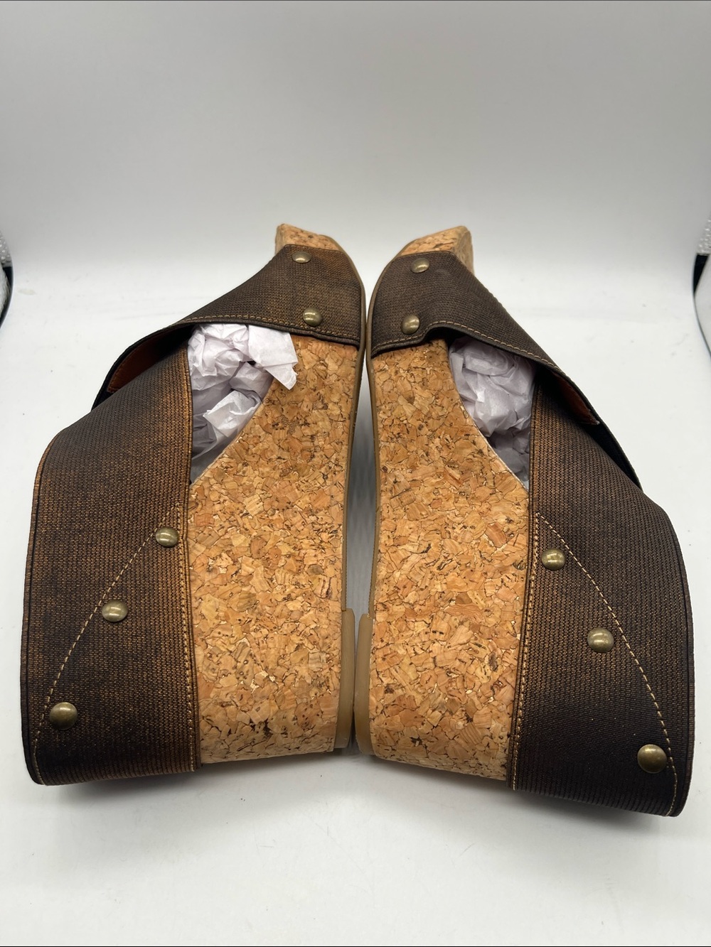 Lucky Brand Bronze - Brown Wedge Cork Sandals Sz 7.5 NWT - Picture 5 of 7